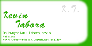 kevin tabora business card